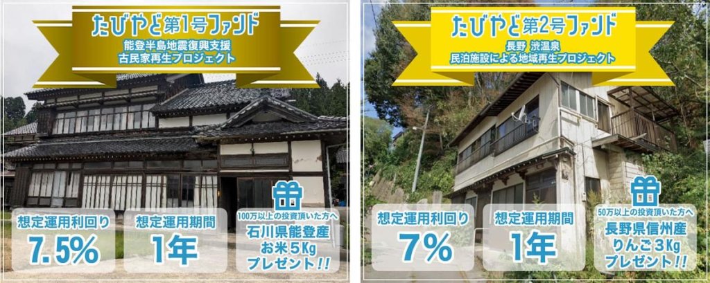 地域密着型の宿泊施設ファンド紹介（能登・信州）