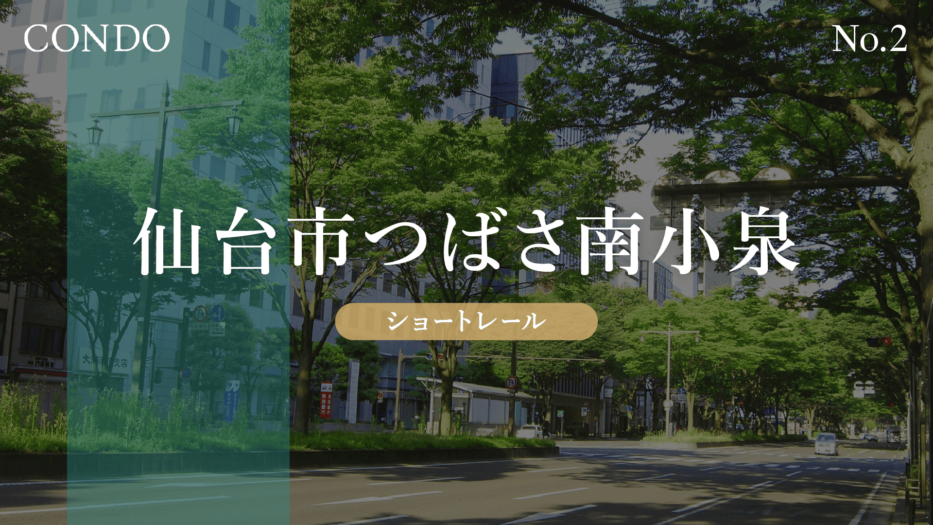 CONDO 仙台市つばさ南小泉 ショートレール 公開のお知らせ